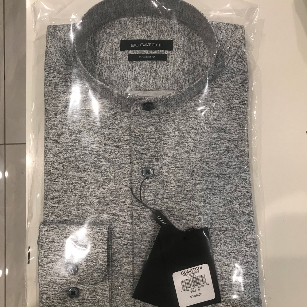 Gray Bugatchi Button Down Shirt NEW WITH TAGS